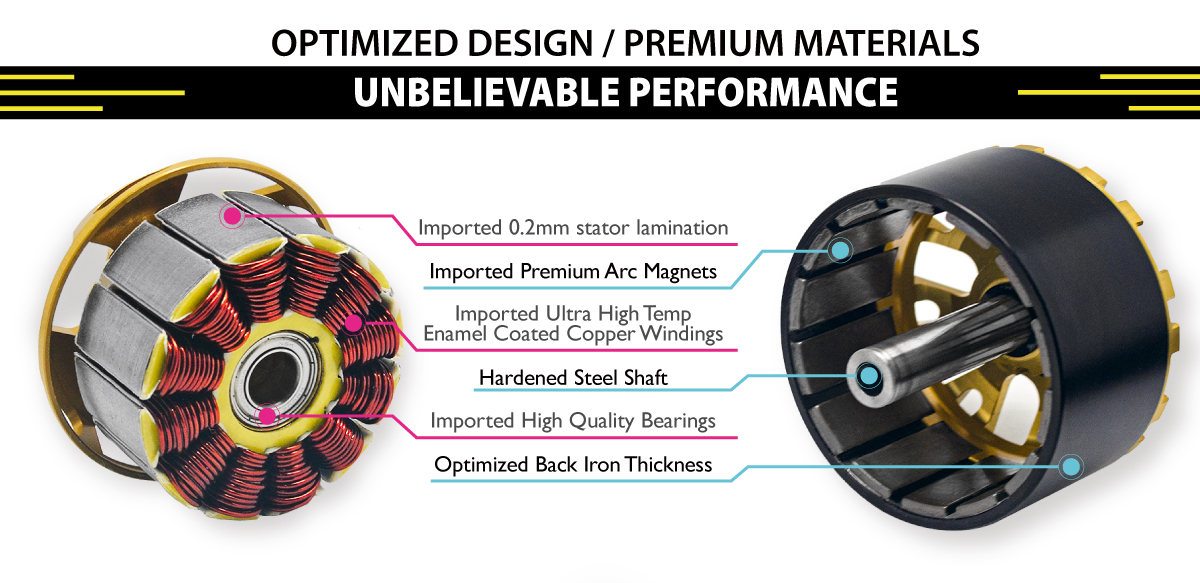 Scorpion A2-6518-210kv (40cc / 5500w / 12s) features